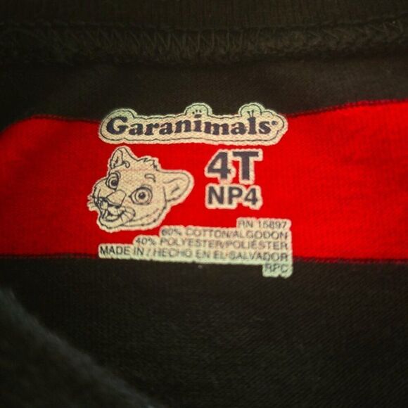 Garanimals T-Shirts Lot of 2 Long Sleeve Size 4T Striped Blue Red - Picture 4 of 7